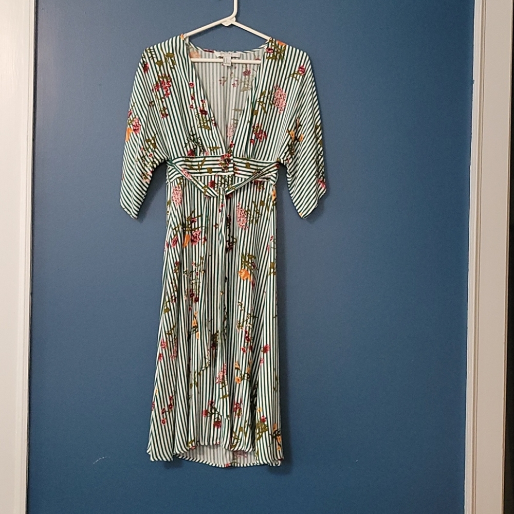 Floral Striped Summer Dress